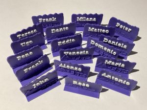 Party name plaques